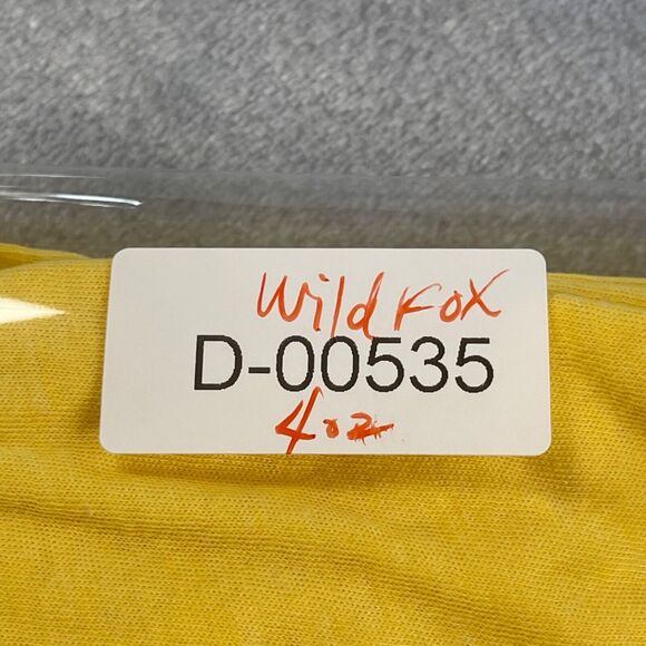 Wildfox T-shirt Medium Yellow Lifting My Glass Is My Strength Training - Picture 11 of 11